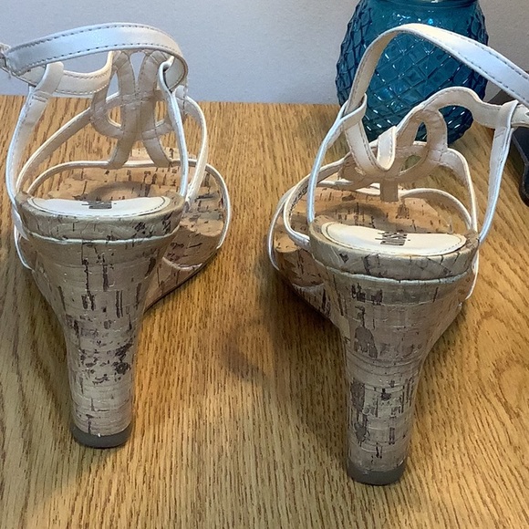 Unlisted Cork Wedge Sandal (Opaque White - Sz 10M) - Picture 7 of 9